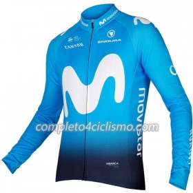Maglia 2018 Movistar Team N001 Manica Lunga